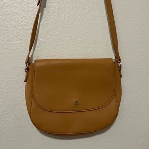 Old Navy Tan Cross Body Saddle Bag